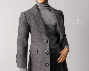 MSD_Gray Wool Long Coat