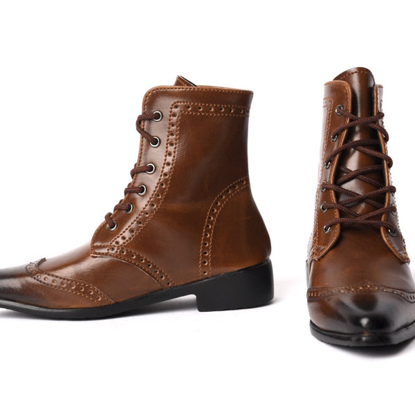 SD_Wingtip Boots (Brown)