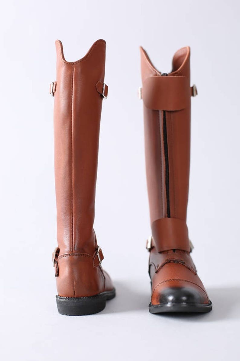 Sd_caliente Calf Riding Boots brown | Etsy