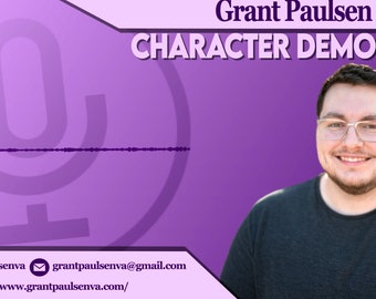 Professional Voice Over Demo Card | For Voice Actors | Portfolio Video | Character Demo | Commercial Demo etc