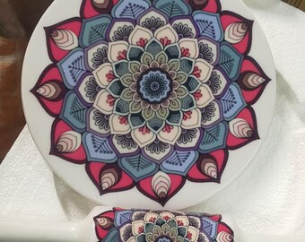 Marble Chakla Belan set Indian Handicraft PRINTED Design Roti Maker /Rolling Pin and Marble Board Rolling Pin & Board with n without stand