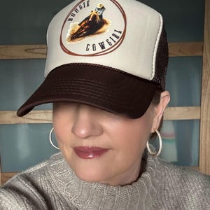 Walker Hayes “Fancy Like” Bougie Like Natty trucker hat  red bandana material Walker Hayes - Etsy main image 4