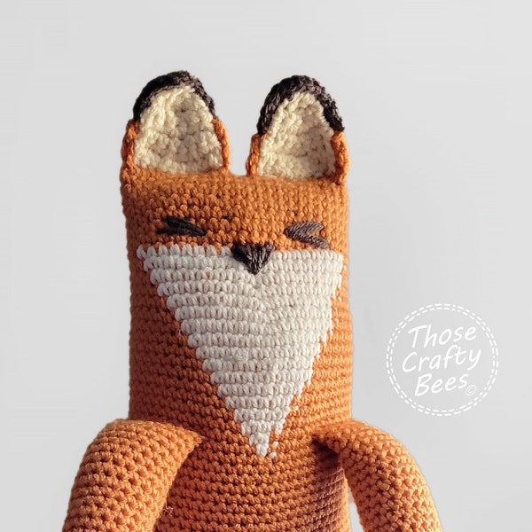 Crochet Fox Pillow Etsy