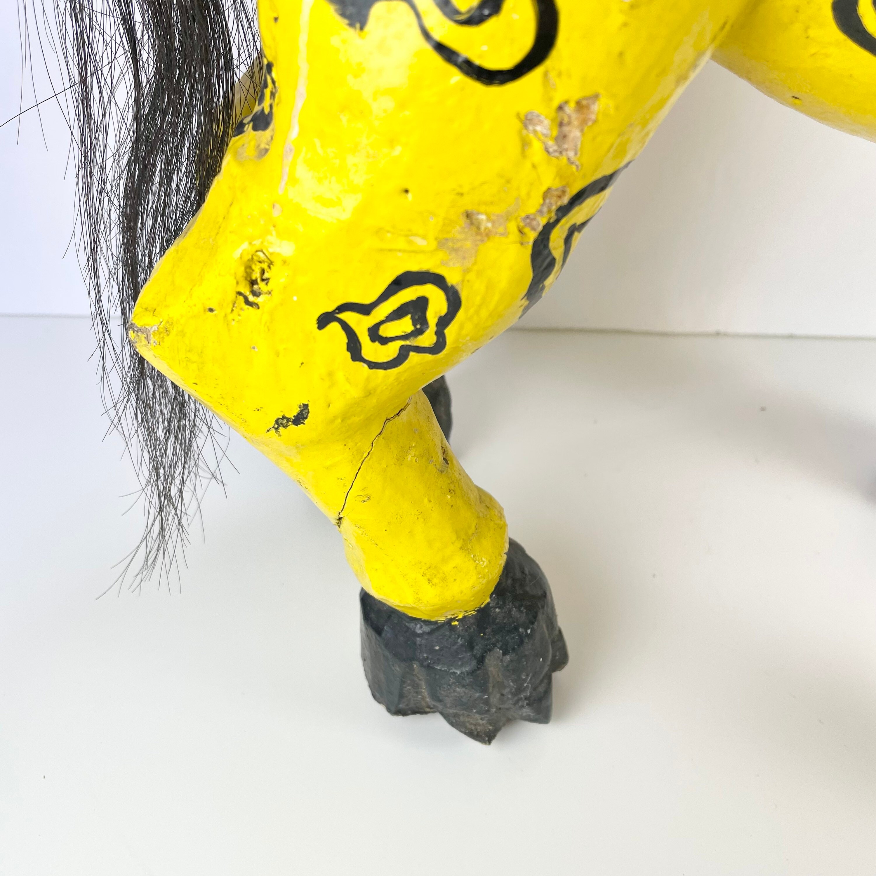 Vintage Oaxacan Mexican Wood Carving Folk Art Coyote / Pony W Etsy