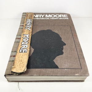 Vintage Henry Moore Hand Signed & Dated 1969 Art Book W Wear Hedgecoe