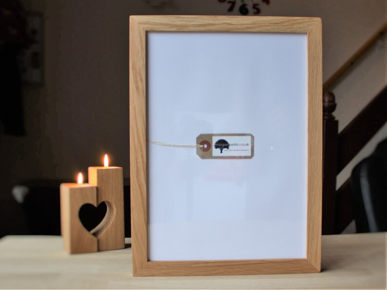 A4 Frame Oak Photo Mockup Photoframe Certificate X