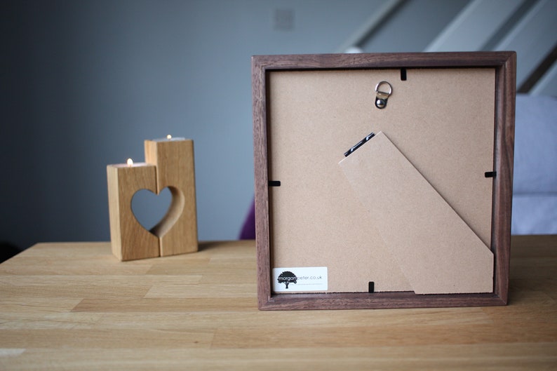 7x7 Frame Walnut Square picture frame wooden picture Etsy