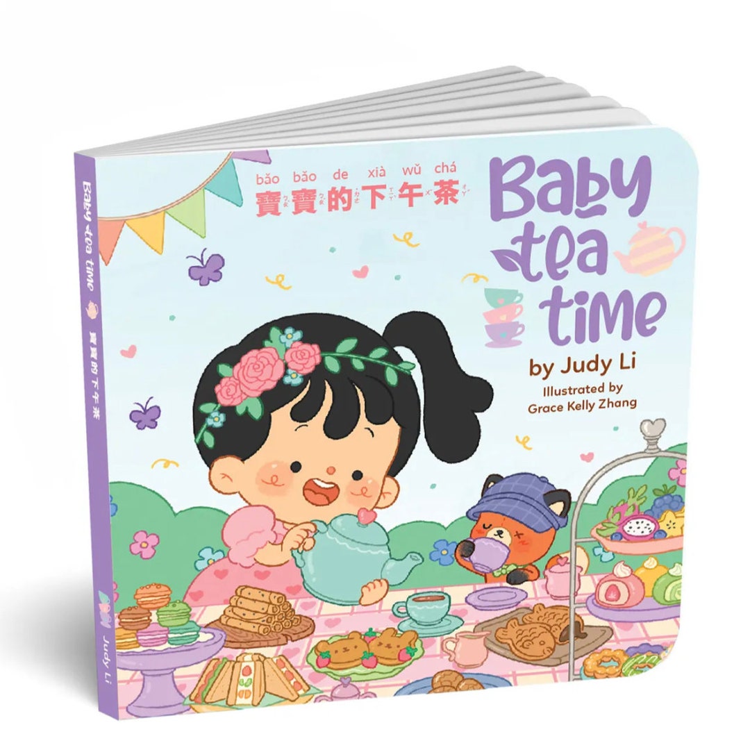 Baby Tea Time Bilingual Board Book - Etsy