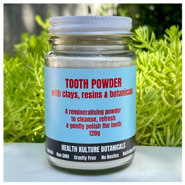 Tooth Powder, remineralising tooth cleanser, tooth polish, breath freshener, all natural, vegan, toothpaste