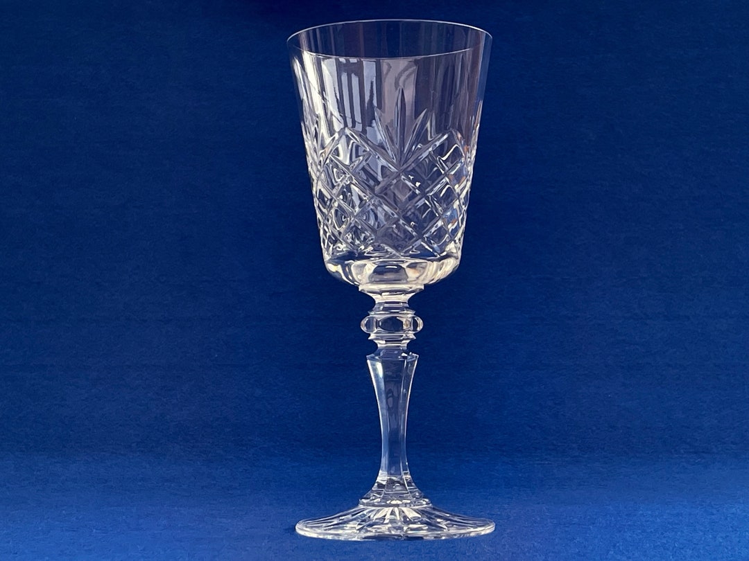 Galway Crystal Old Clare Water Goblet Authentic Irish Glassware Etsy