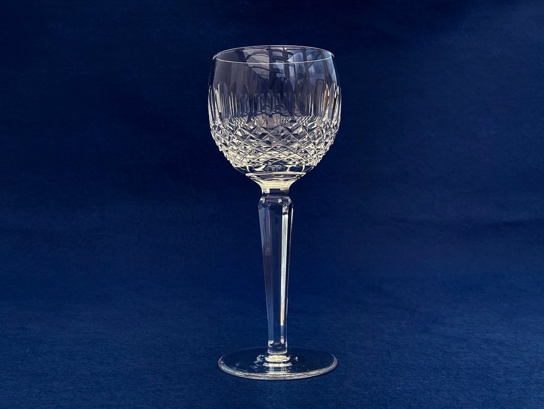 Vintage Waterford Colleen Hock Wine Glass Irish Cut Crystal Multiple
