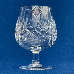 Vintage Edinburgh Crystal Silhouette Brandy Glass - Multiple Available