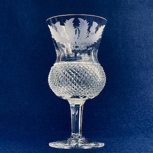 Vintage Edinburgh Crystal Thistle Goblet - Multiple Available