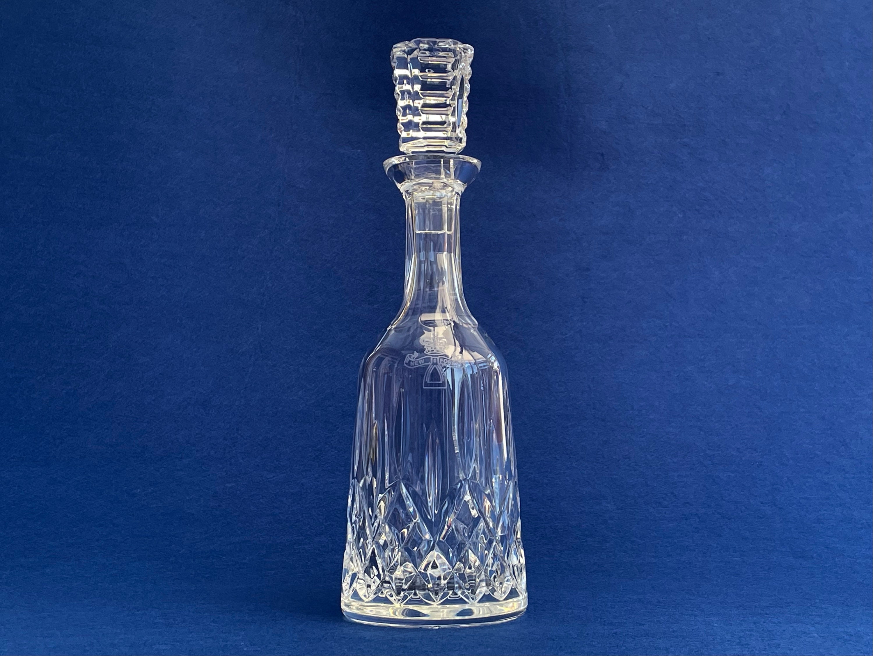 Vintage Waterford Crystal Glass Lismore Decanter New Forest Etsy