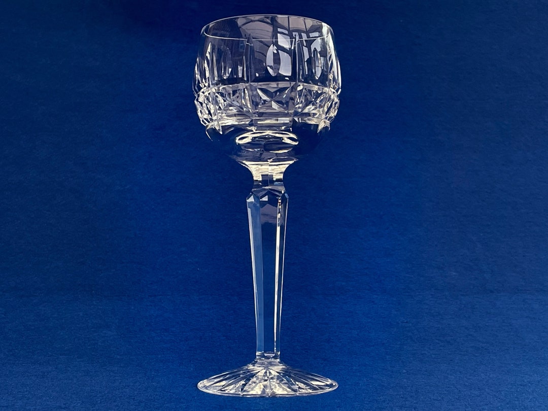 Waterford Crystal Kylemore Hock Wine Glass Vintage Irish Cut Crystal