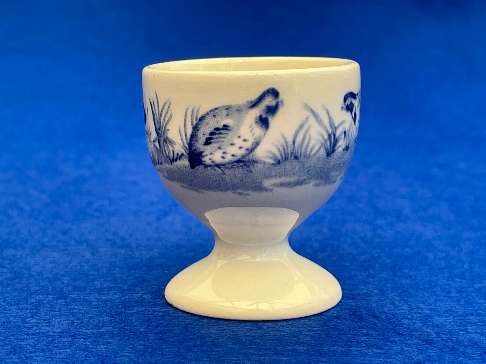 Vintage Furnivals Blue Quail Pottery Egg Cup blue white Etsy