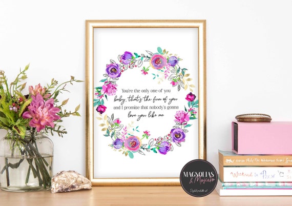 Me Lyrics Taylor Swift Printable Office Decor Girls Room Decor Dorm Room Gift Wall Art Flower Wreath Digital Printable Wall Art