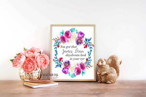 Style Lyrics Taylor Swift Reputation With Floral Wreath Digital Printable Wall Art Bedroom Decor Dorm Decor Office Decor Instant Download