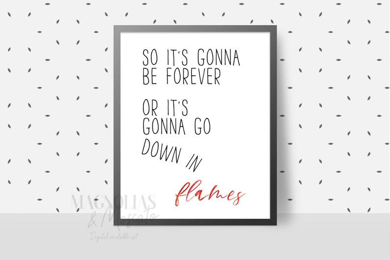 Blank Space Lyrics Taylor Swift 1989 Digital Printable Wall Art Multiple Sizes Instant Download