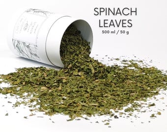 Spinach Leaves for Guinea Pigs, Rabbits & Small Pets | 100% Natural Dried Greens | Healthy Leaf Treat