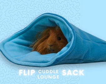 Guinea Pig Fleece Cuddle Sack: Reversible Snuggle Pouch