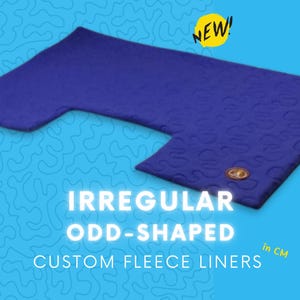 IRREGULAR Odd-Shaped Custom Made Guinea Pig Fleece Cage Liner I Made to Measure in CM from Your Drawing