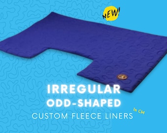 IRREGULAR Odd-Shaped Custom Made Guinea Pig Fleece Cage Liner I Made to Measure in CM from Your Drawing
