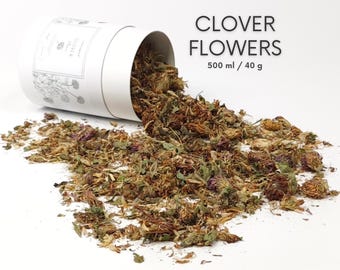 Clover Flowers for Guinea Pigs, Rabbits & Small Pets | 100% Natural Dried Flowers | Meadow Forage Treat