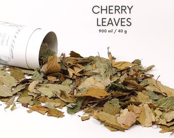 Cherry Leaves for Guinea Pigs, Rabbits & Small Pets | 100% Natural Dried Forage | Orchard Leaf Treat
