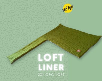 Loft and Ramp Fleece Liner for 2x1 C&C Cage Loft | Custom Fit Options Available