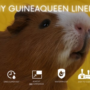 GuineaQueen® Midnight Blue C&C Guinea Pig Fleece Cage Liner I All sizes Custom in our Shop image 7