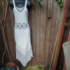 Crochet panel cami flare dress online