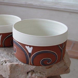 Handmade Stoneware Serving Bowl Unique Wedding or Housewarming Gift Kitchen Decor 3 Sizes Available image 1