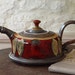 Unique Pottery teapot. Wheel Thrown Ceramic Teapot. Clay Tea Pot, Danko Pottery, Artistic Pottery, Handmade Clay Art, Earthenware Teapot