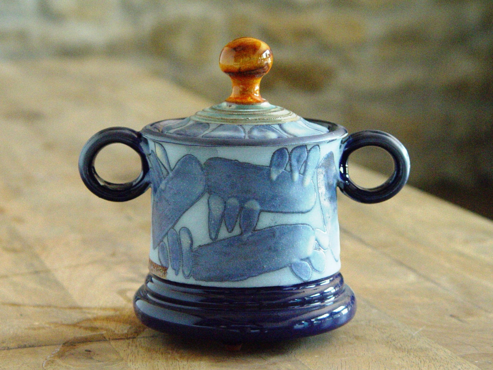 Ceramic Sugar Bowl With Lid Pottery Sugar Bowl. Handmade Clay Etsy