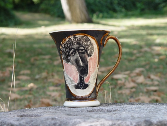 Handmade Stoneware Mug - Angel Coffee Cup - Ceramic Teacup - Unique Handcrafted Pottery - Book Illustration Mug - Functional Artistic Gift