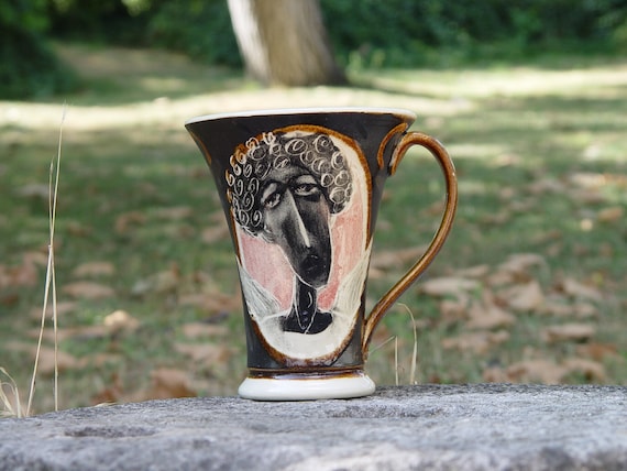 Handmade Stoneware Mug - Angel Coffee Cup - Ceramic Teacup - Unique Handcrafted Pottery - Book Illustration Mug - Functional Artistic Gift