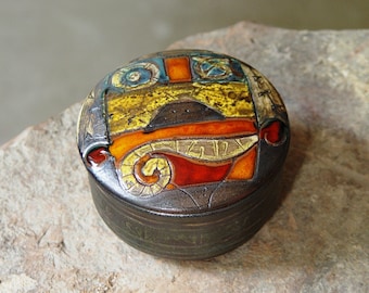 Handmade Ceramic Sugar Bowl - Unique Pottery, Kitchen Canister, Wedding Gift, Serving Bowl, Wheel-Thrown Tea & Coffee Set Accessory