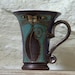 Handmade Pottery Coffee Mug - Cat Mug - Ceramic Mug - Unique Gift - Ready to Ship 