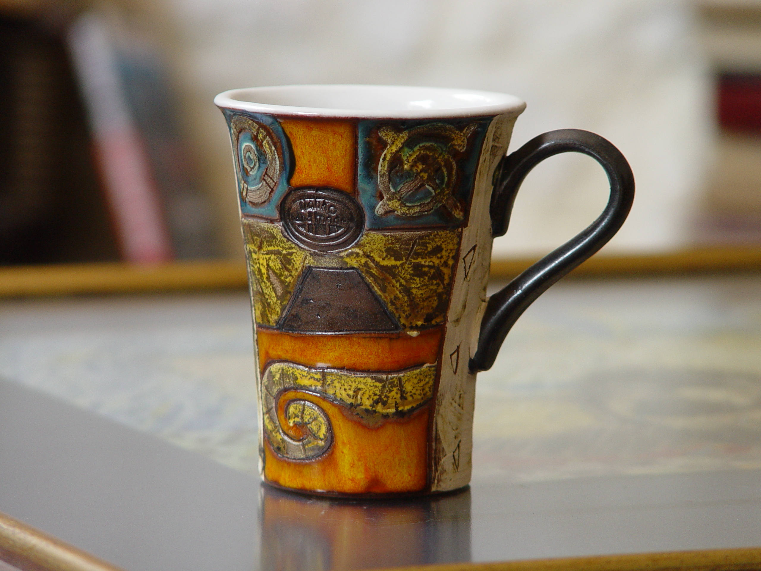 Handmade Earthenware Pottery Mug Coffee Cup Tea Cup Ceramic Mug Wheel Thrown Pottery