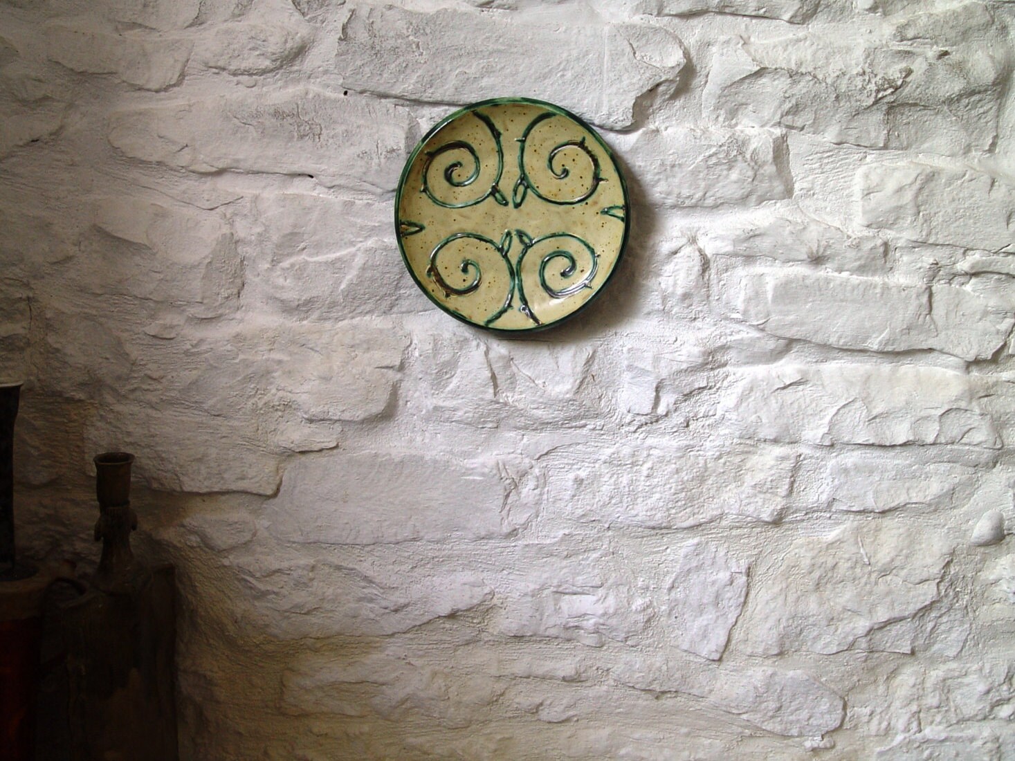 Earthen Wall Hanging Plate, Ceramic Wall Decor, Wheel Thrown Pottery