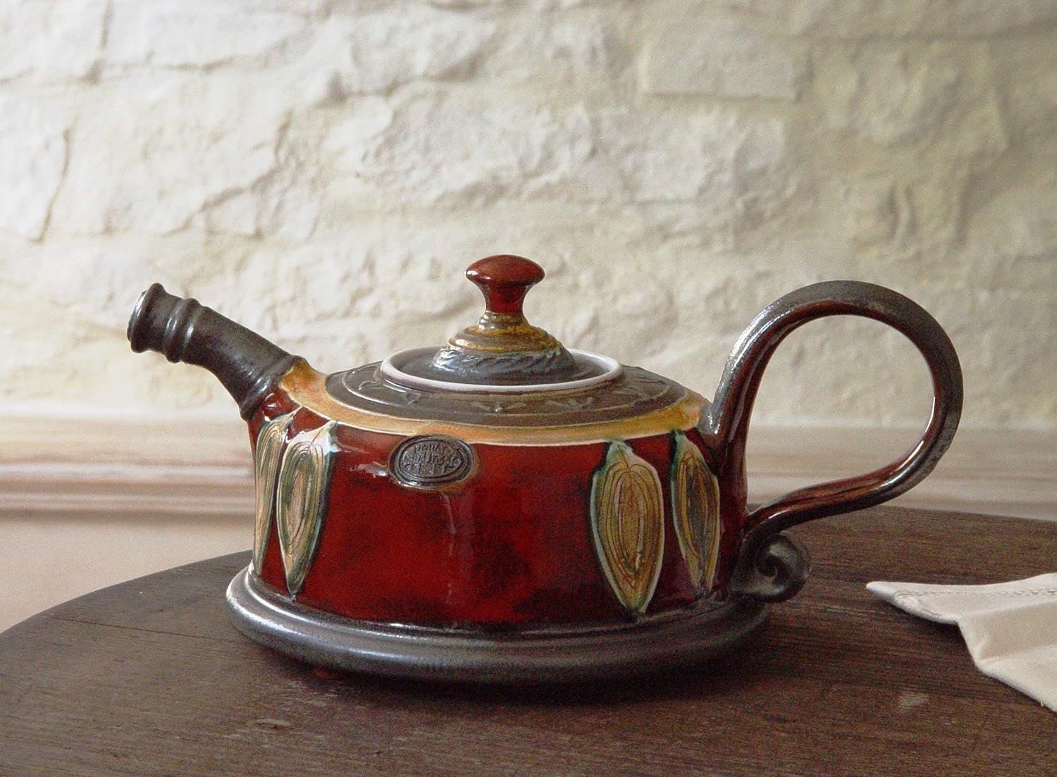 Christmas Gift Danko Artistic Pottery Teapot Red Wheel Thrown