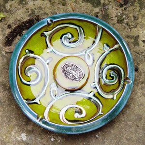 Decorative Pottery Tray. Ceramic Ash Tray Pottery Ashtray. image 1