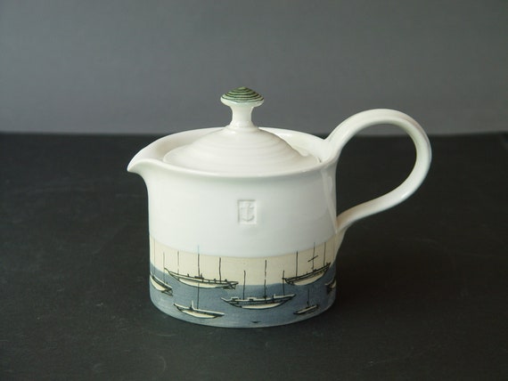 Unique Stoneware Teapot, Multifunctional Handmade Pottery Vessel, Hot Water Jug, Ceramic Creamer, Collectible Pottery, Summer Home Decor