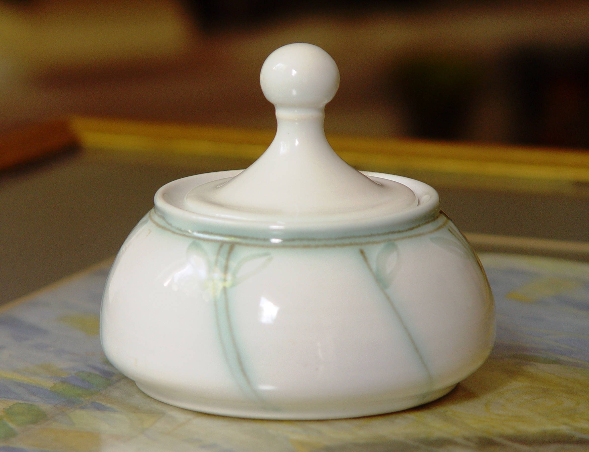 Handmade Stoneware Sugar bowl - Ceramic Bowl - Pottery Canister - Sugar