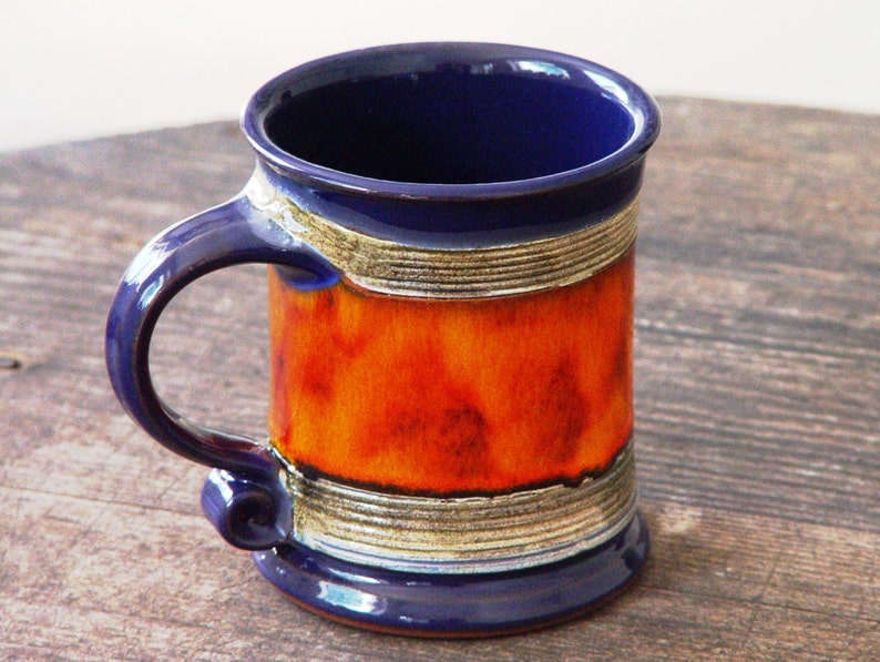 Ceramic Coffee Mug Pottery Mug Wheel Thrown Earthen Mug Etsy