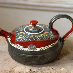 Christmas Gift Ceramic Teapot Handmade Pottery Tea Kettle image 6