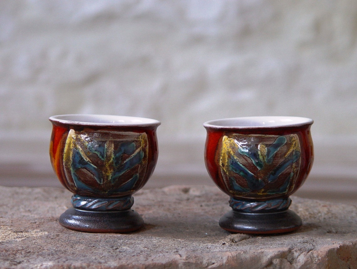 Pottery Mug Clay Tumbler Small Pottery Goblet Drinks Mug Etsy