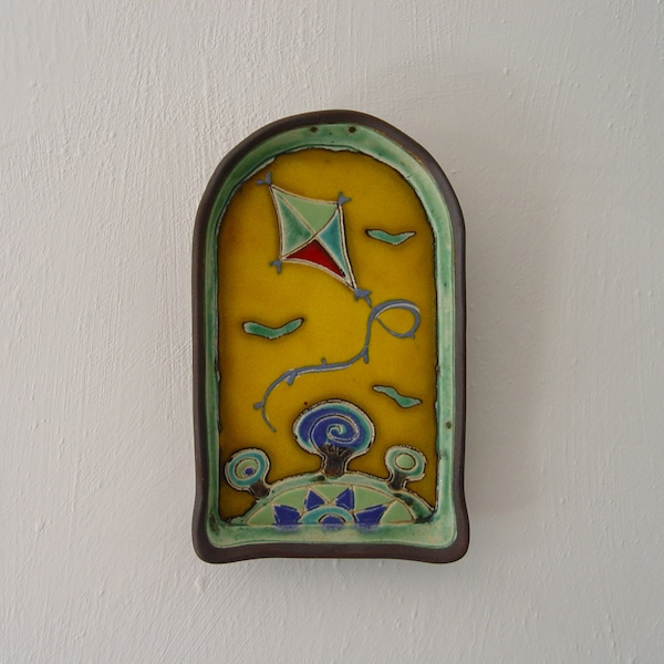 Ceramic Wall Art Abstract Etsy