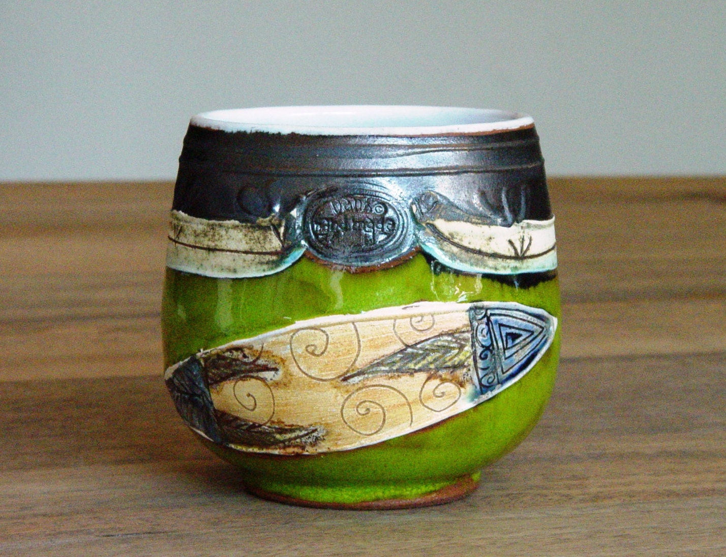 Pottery Wine Tumbler Ceramic Water Goblet Punch Bowl Clay Mug